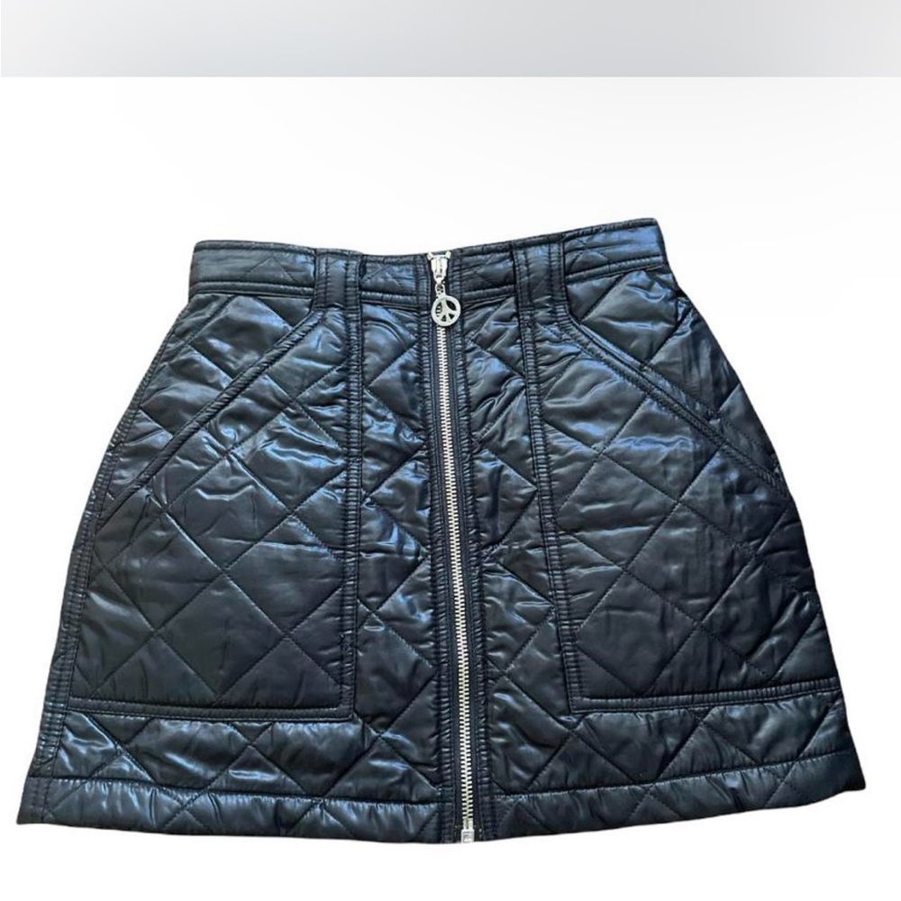 Black Quilted Skirt